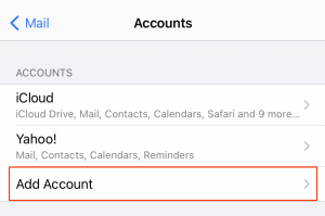 How to do DYC Webmail configuration for iPhone 1