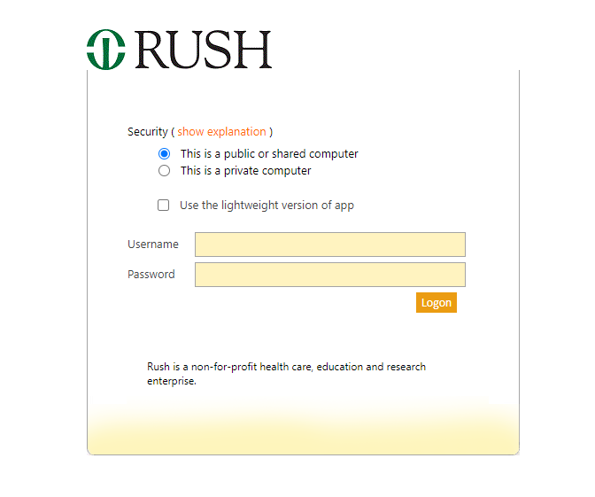 Rush Webmail login