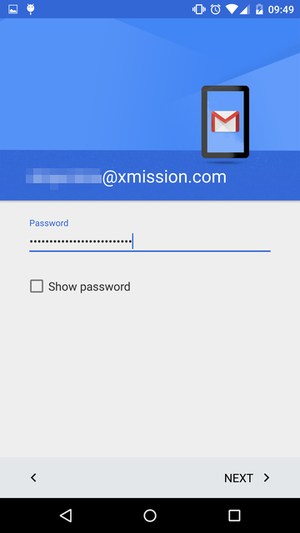 SET UP XMISSION WEBMAIL ON ANDROID 3