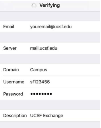 Set up UCSF webmail on IOS 1