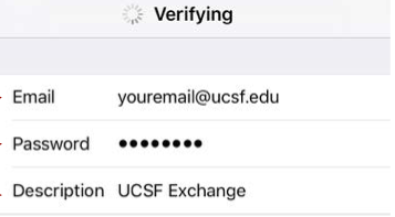 Set up UCSF webmail on IOS