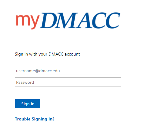 DMACC Webmail login