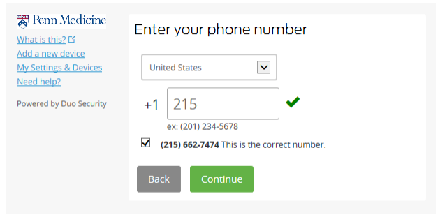 DUO Security for Android Phone Number