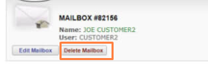 Delete Mailbox