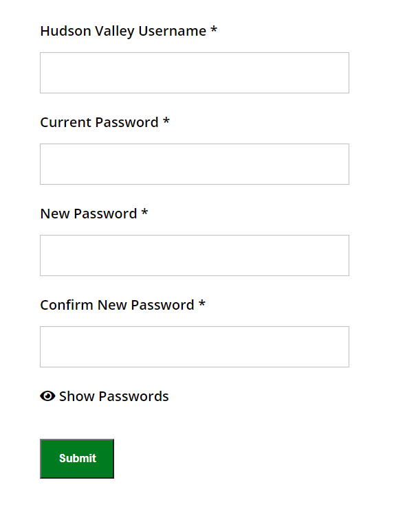 How to change HVCC Webmail Password