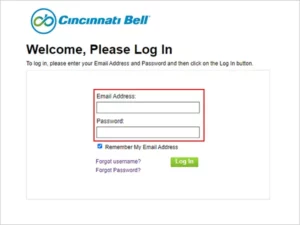 Fill in your email address and password