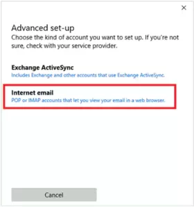Select Internet Email