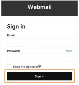 Click on Sign in.