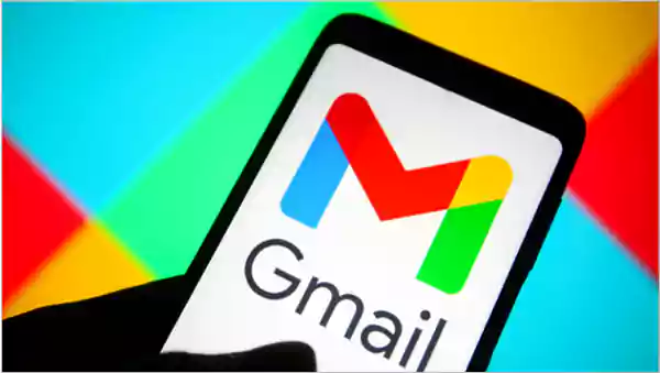 Gmail Application on a Mobile Phone