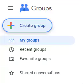 click on Create groups