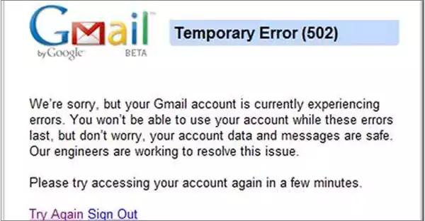 Gmail is Down