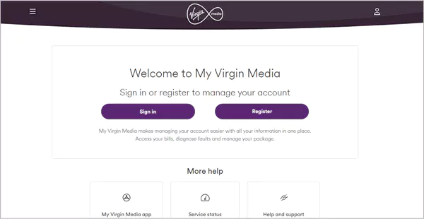 Virgin Media login