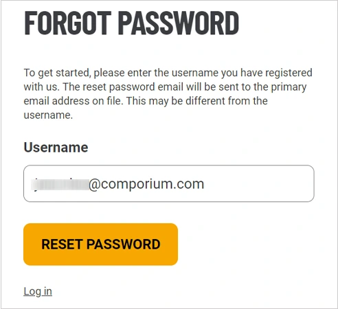 comporium reset password