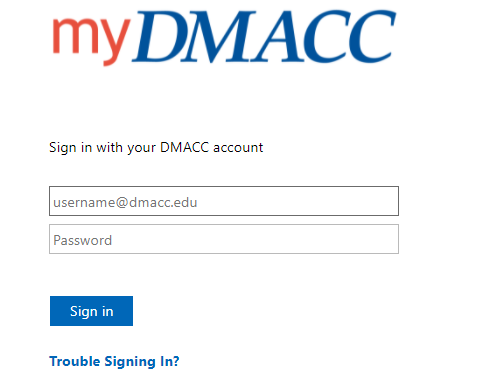 DMACC Webmail login