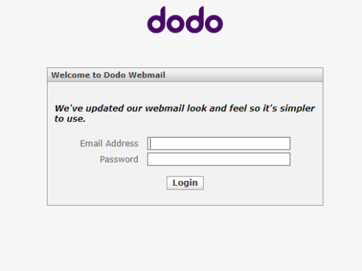 Dodo Webmail Login