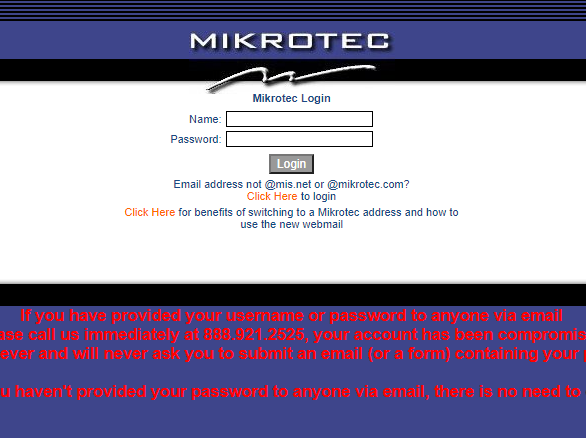 Mikrotec Webmail