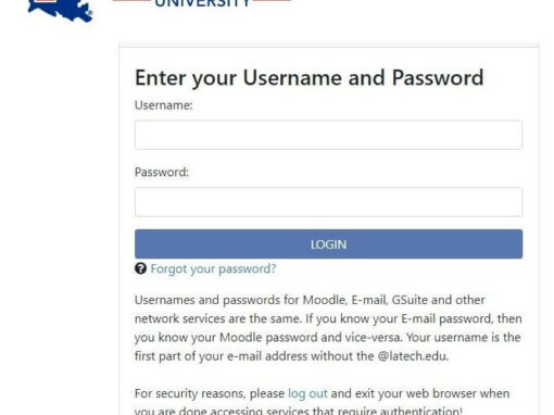 latech webmail username and password forms